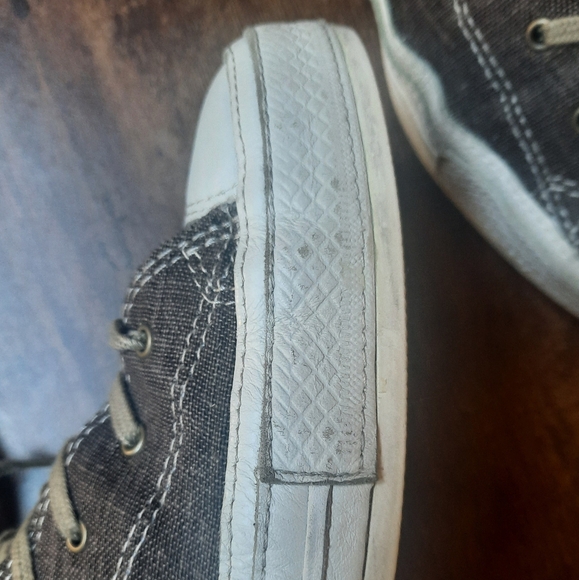 Converse Chuck Taylor All Star Premium Denim Leather Hi Top Sneakers - Picture 14 of 17